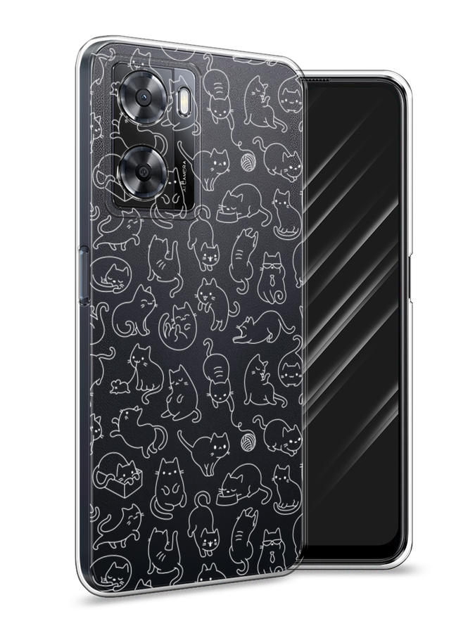 

Чехол Awog на Oppo A77s 4G "Шкодливые котики", Прозрачный;бежевый, 2511950-2