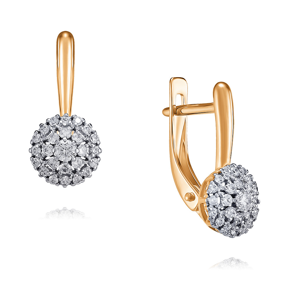 

Серьги из красного золота с фианитом ADAMAS 24040132/01-А50Д-72, 24040132/01-А50Д-72