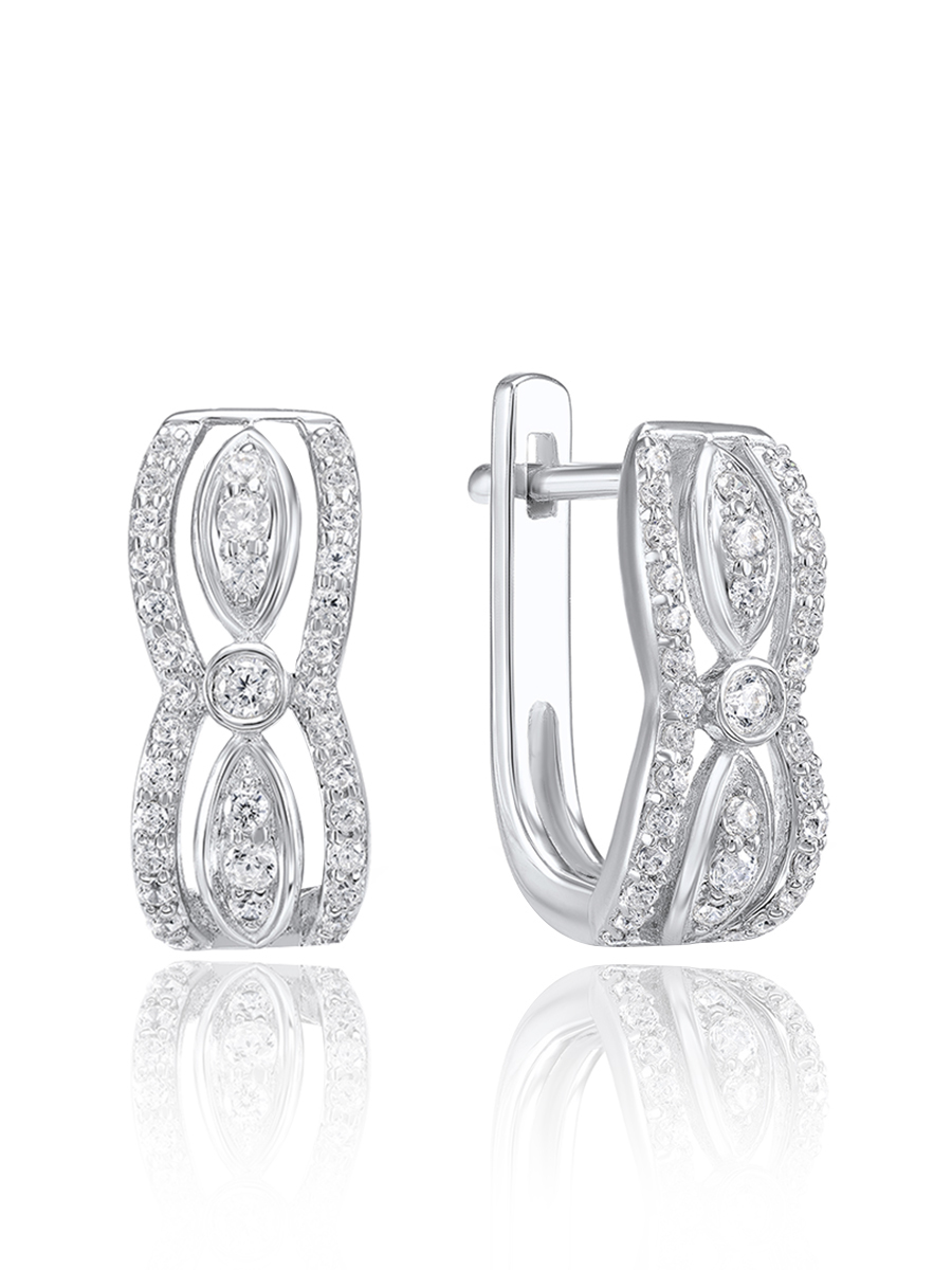 

Серьги из серебра VALTERA 105872, фианит, 105872