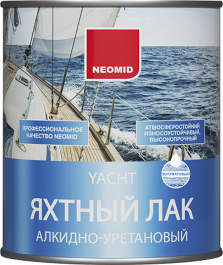 

NEOMID Яхтный лак алкидно-уретановый (0,75л) глянцевый, Прозрачный