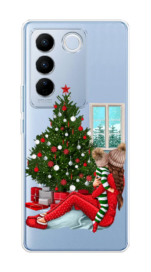 

Чехол на Vivo V27/V27 Pro "Новый год с мамой", Красный;зеленый;голубой, 268450-6