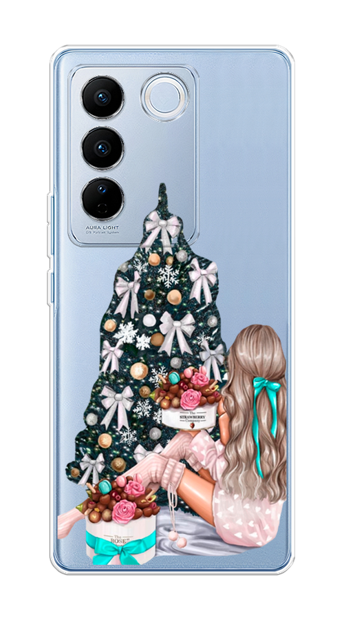 

Чехол на Vivo V27/V27 Pro "New Year", Зеленый;бежевый;голубой, 268450-5