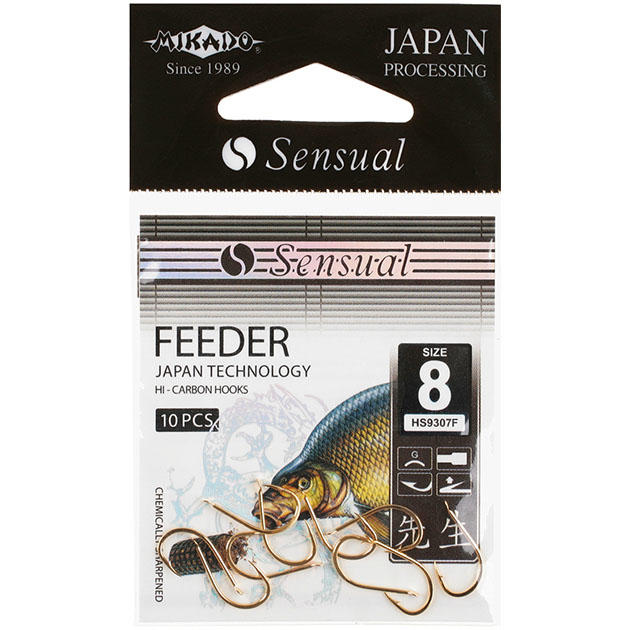 Крючки Mikado SENSUAL - FEEDER № 8 G (с лопаткой)( 10 шт.)