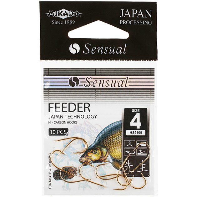 Крючки Mikado SENSUAL - FEEDER № 8 G (с лопаткой) ( 10 шт.)