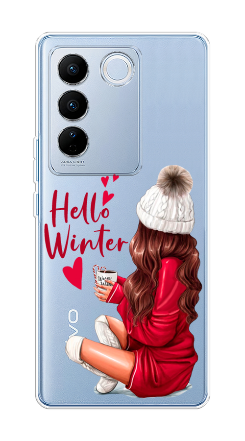 

Чехол на Vivo V27/V27 Pro "Hello winter", Красный;белый;коричневый, 268450-5