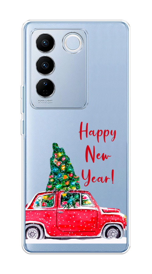 

Чехол на Vivo V27/V27 Pro "Happy New Year", Красный;зеленый, 268450-5