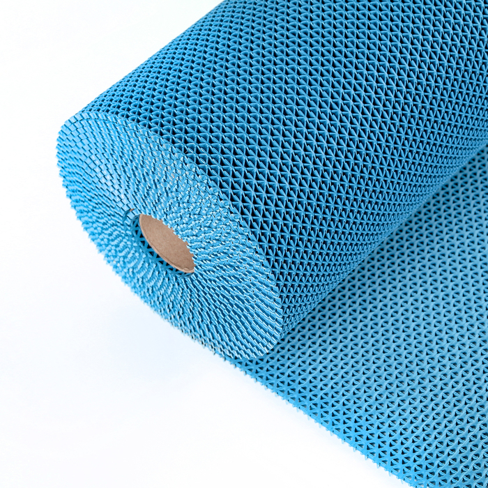 фото Покрытие ковровое против скольжения «зиг-заг твист», 0,9×10 м, h=4,5 мм, цвет синий мир чистоты