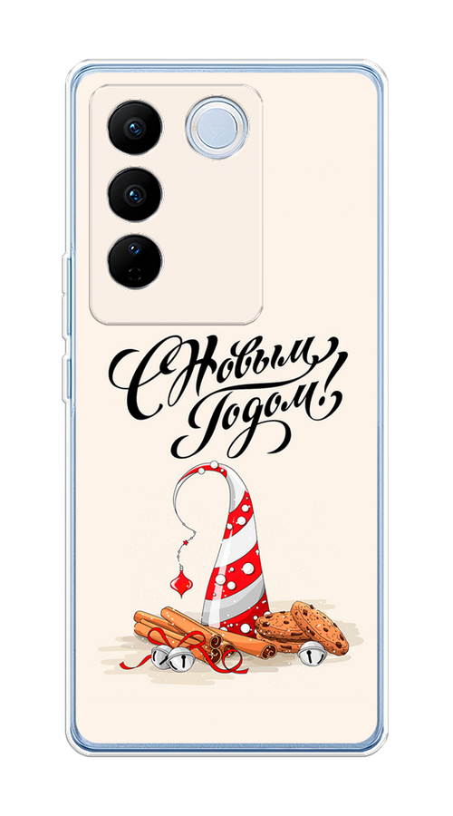 

Чехол на Vivo V27/V27 Pro "Подарки на Новый Год", Бежевый;красный;черный, 268450-5