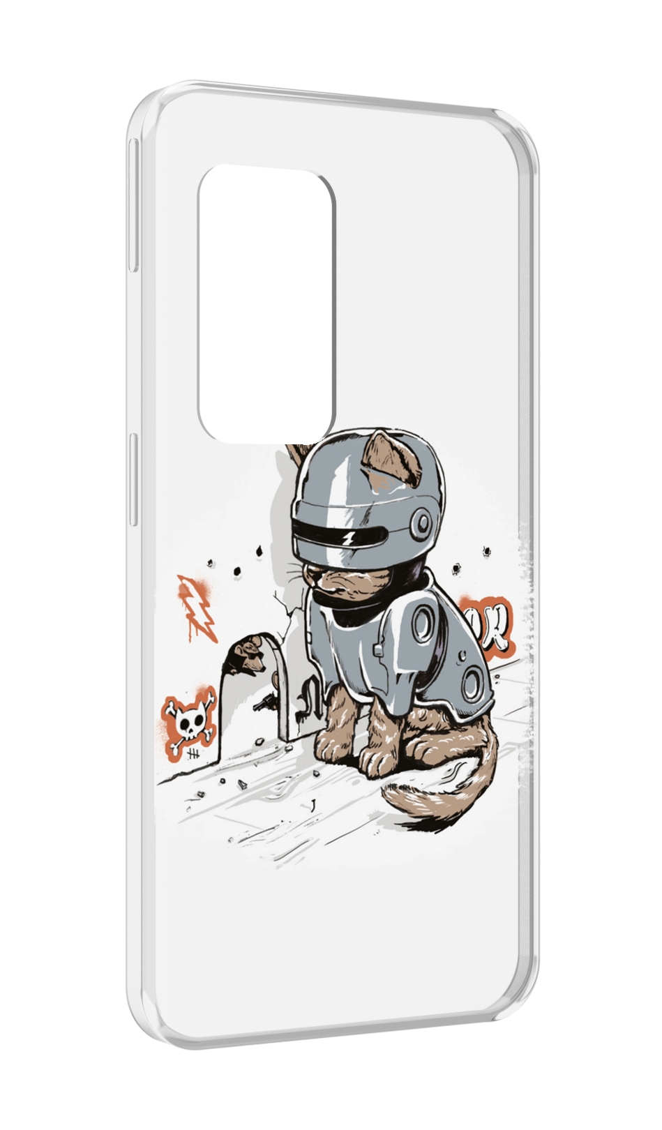 

Чехол MyPads Грозный кот для UleFone Power Armor X11 Pro, Прозрачный, Tocco