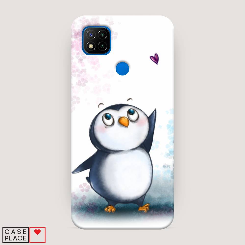 

Пластиковый чехол "Пингвин и сердечко" на Xiaomi Redmi 9C, 39020-1