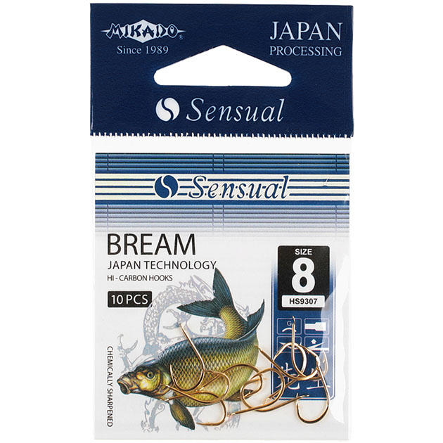 Крючки Mikado SENSUAL - BREAM № 8 G (с лопаткой) ( 10 шт.)