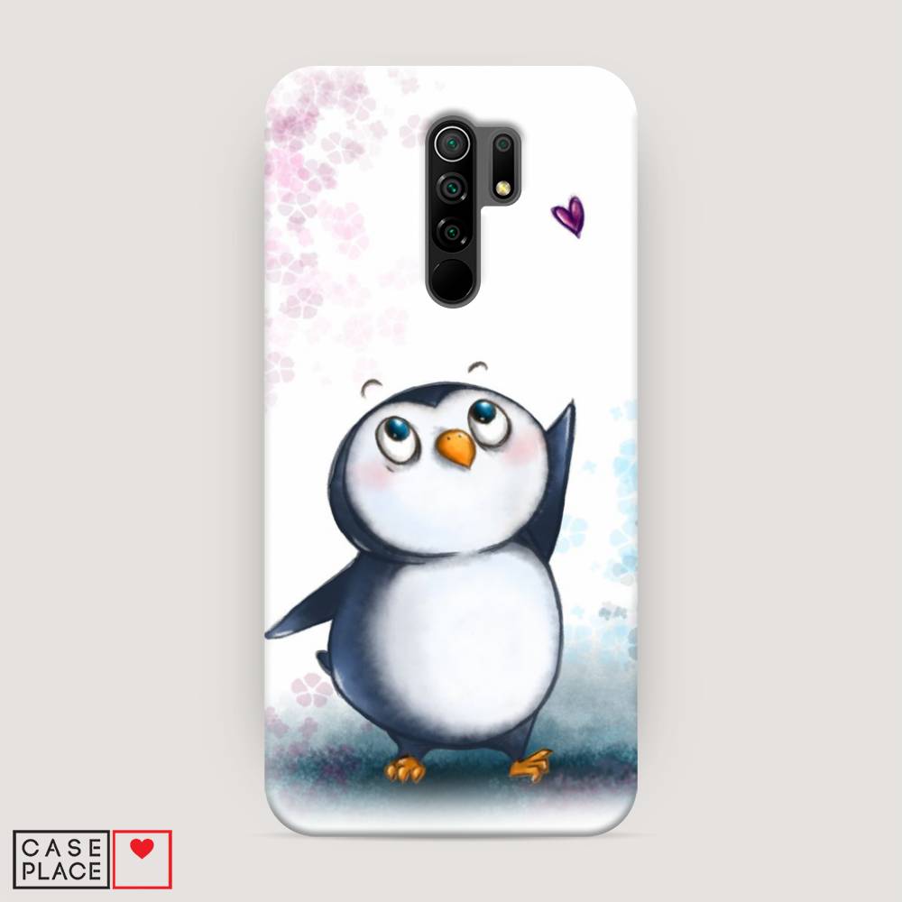 

Пластиковый чехол "Пингвин и сердечко" на Xiaomi Redmi 9, 38320-1