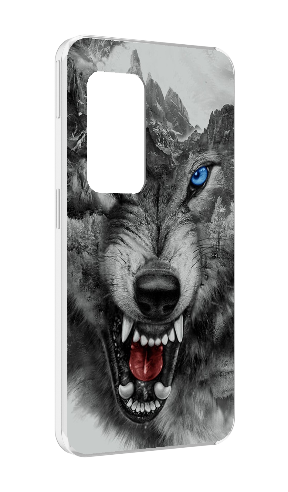 

Чехол MyPads Волк-частица мужской для UleFone Power Armor X11 Pro, Прозрачный, Tocco
