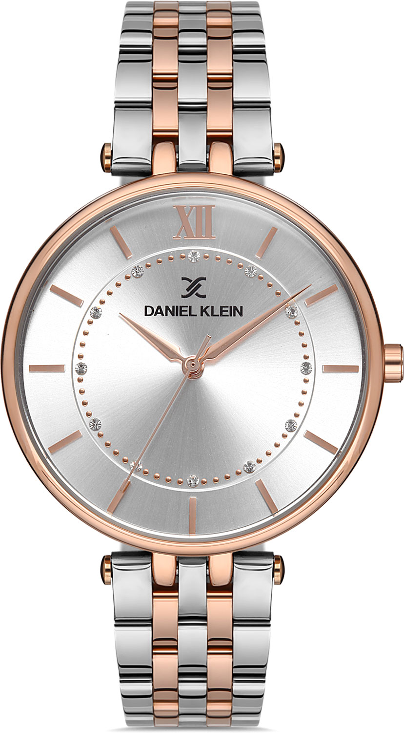 фото Наручные часы женские daniel klein dk.1.12997-5 золотистые/серебристые