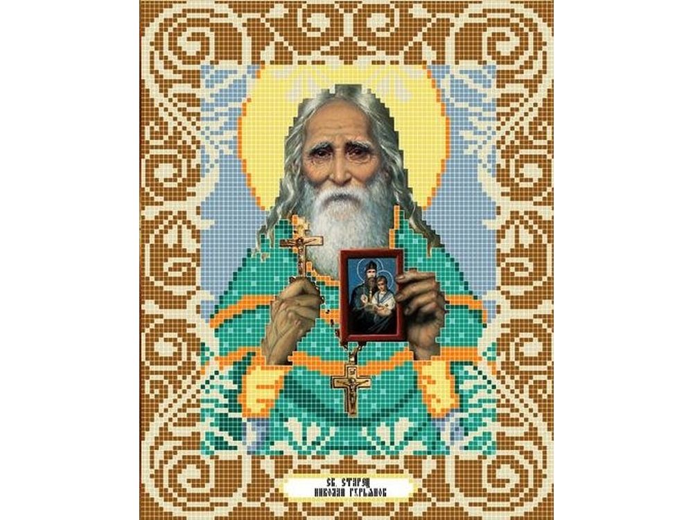

Рисунок на ткани «Святой старец Николай Гурьянов»