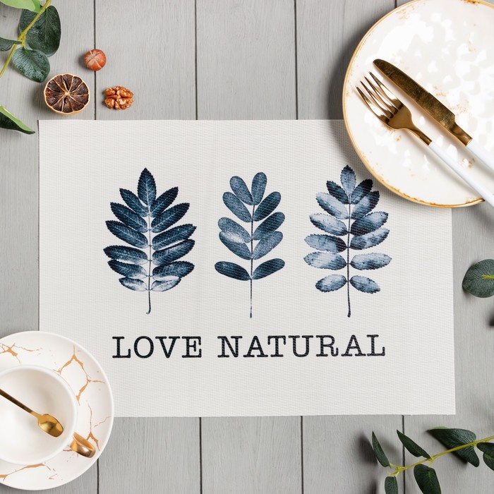 

Салфетка на стол Доляна "Natural" ПВХ 40*29см, Разноцветный