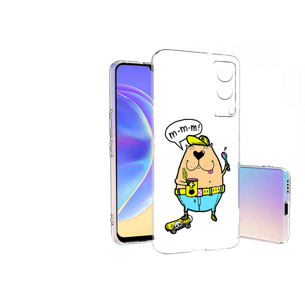 

Чехол MyPads Tocco для Vivo V21E Бобр (PT161736.380.30), Прозрачный, Tocco