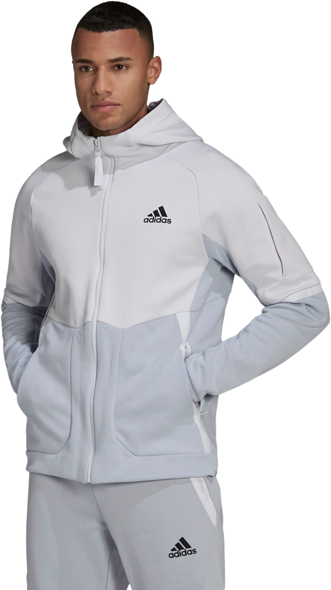 Толстовка мужская Adidas HE5028 белая 3XL