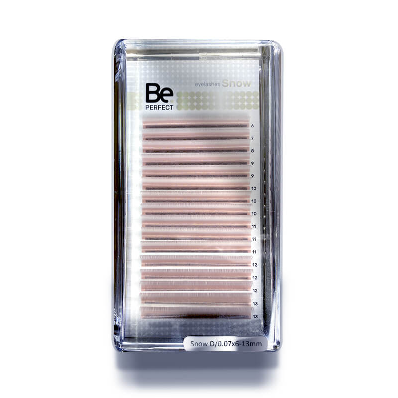 

Цветные ресницы Be Perfect Snow MIX C 0.10 6-13 mm 16 линий, Розовый