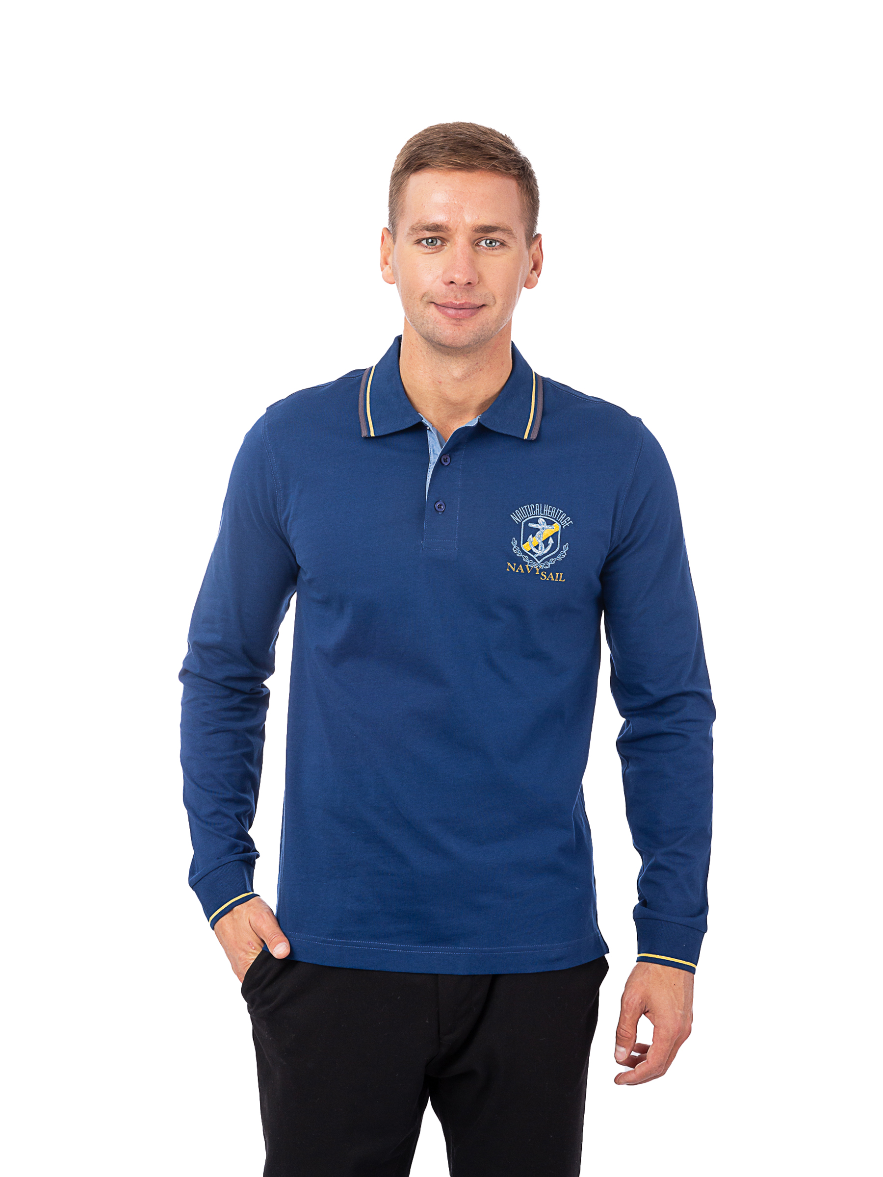 

Лонгслив унисекс NAVY SAIL NYC5102 синий 3XL, NYC5102