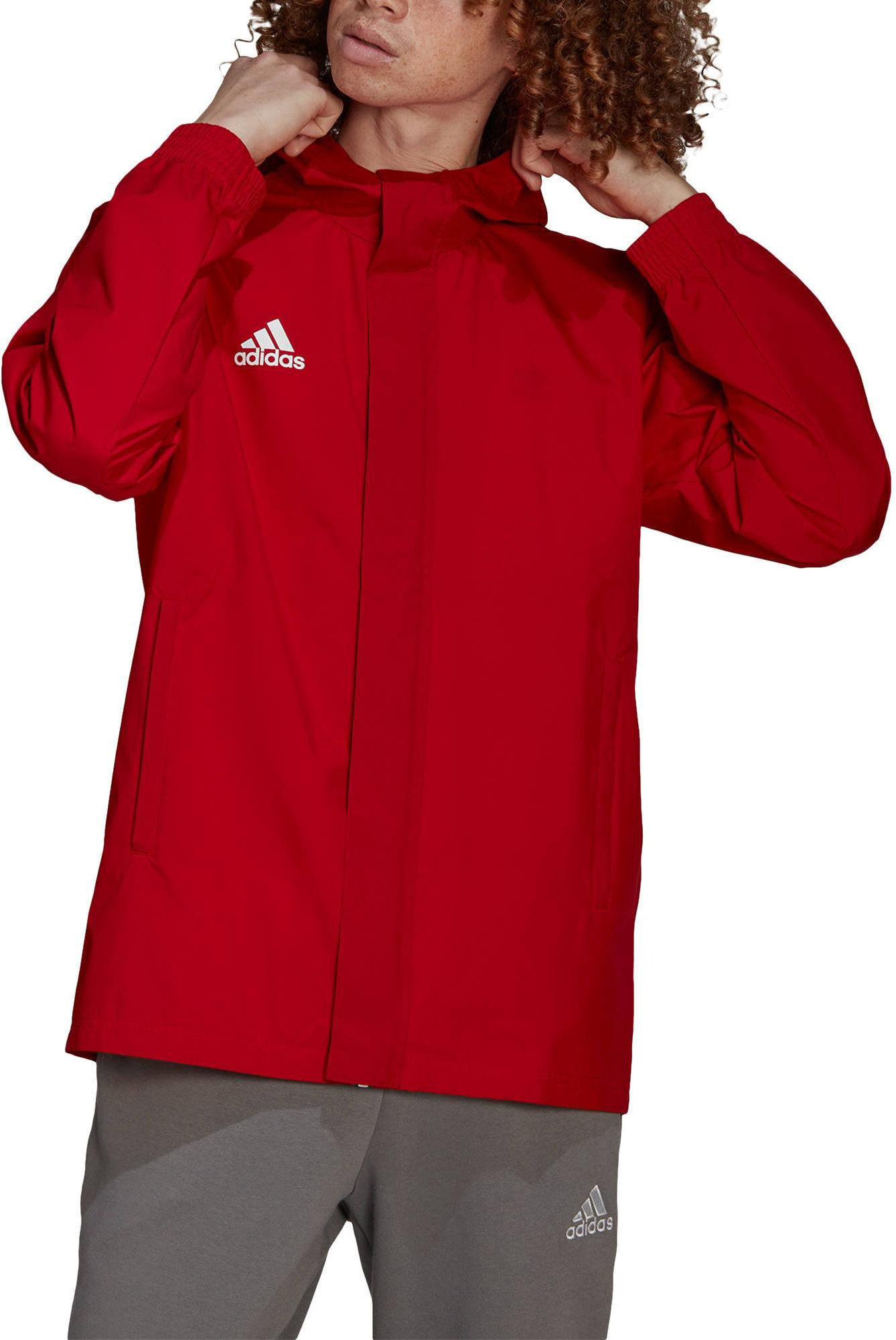 

Ветровка мужская Adidas HG6299 красная S, HG6299