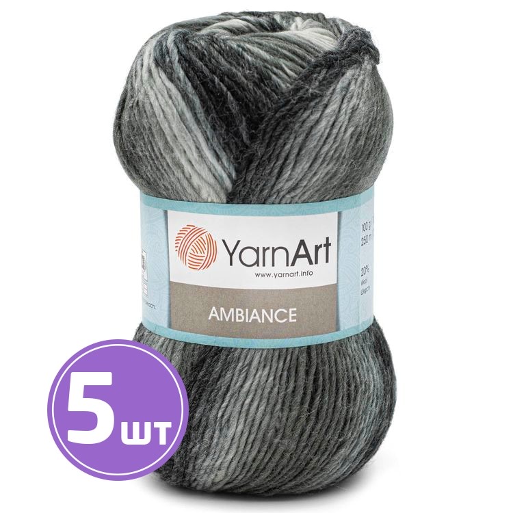 

Пряжа YarnArt Ambiance 159 мультиколор 5 шт по 100 г, Разноцветный