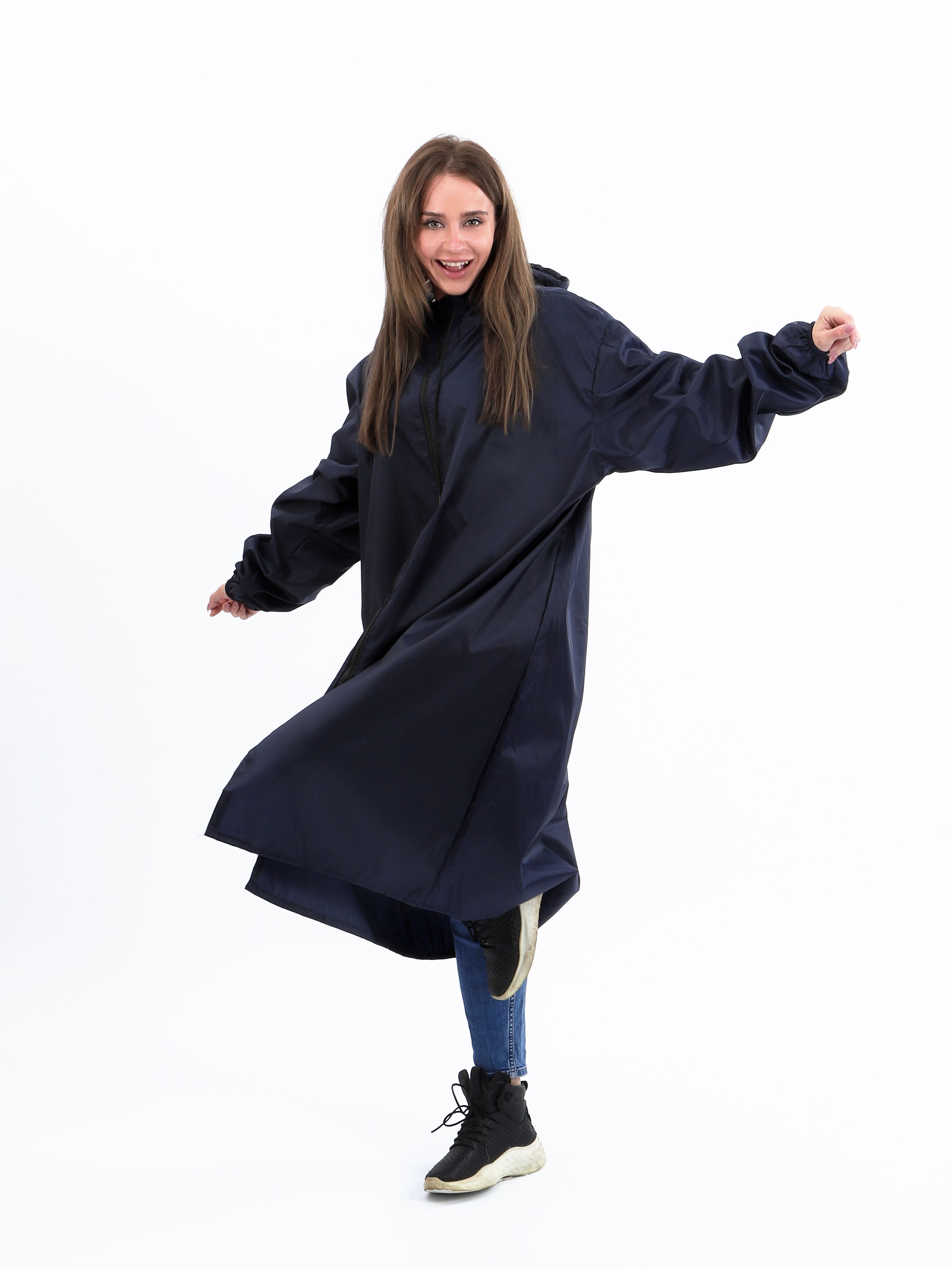 

Плащ женский NoBrand 100 черный 56-58 RU, 100