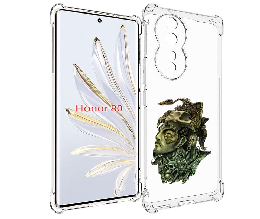 

Чехол MyPads бронзовый воин для Honor 80, Прозрачный, Tocco