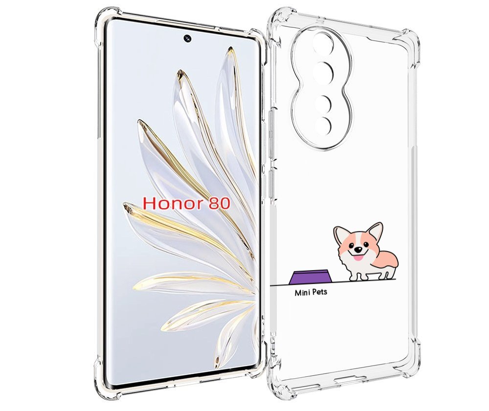 

Чехол MyPads мини-питомец детский для Honor 80, Прозрачный, Tocco