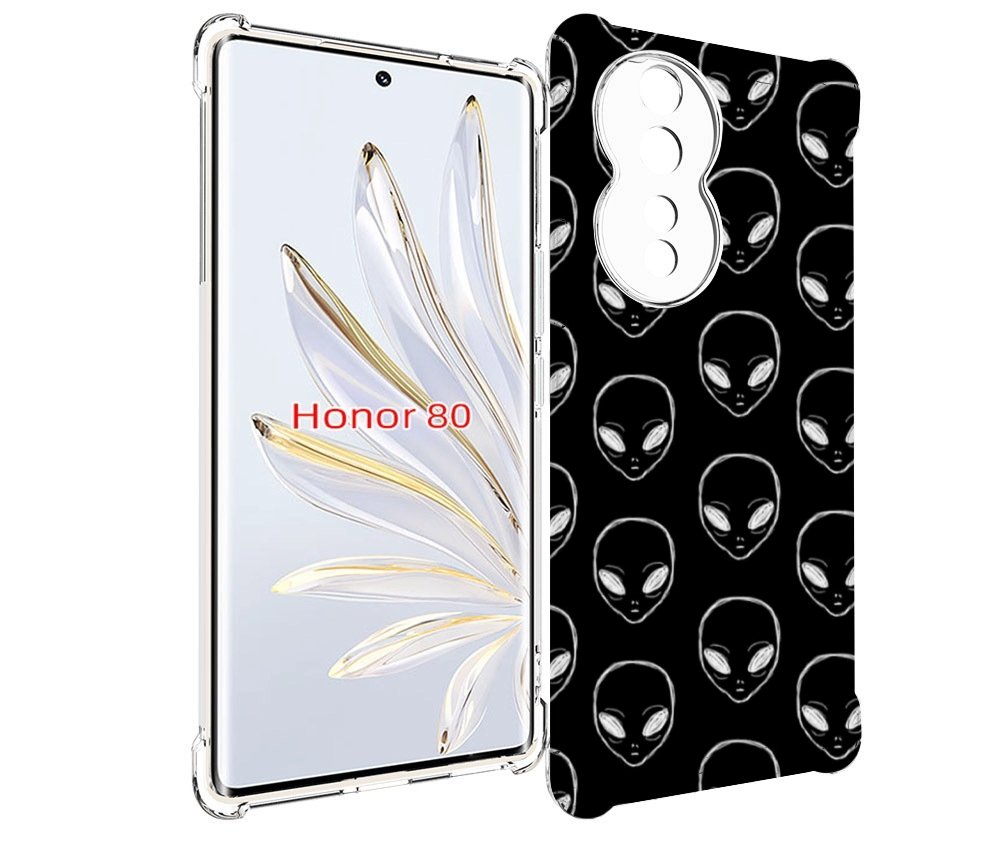 

Чехол MyPads мини-инопланетяне для Honor 80, Прозрачный, Tocco