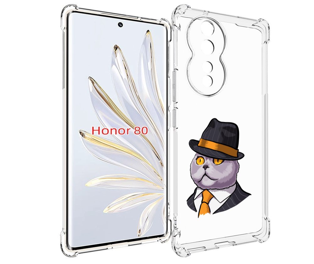 

Чехол MyPads британец для Honor 80, Прозрачный, Tocco