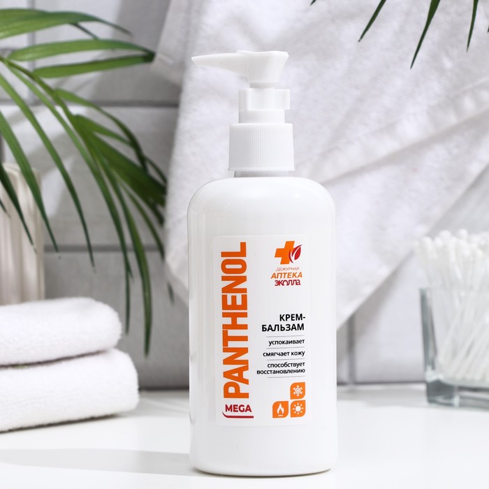 

Крем-бальзам MEGA Panthenol из серии "Дежурная аптека "Эколла", 220 мл