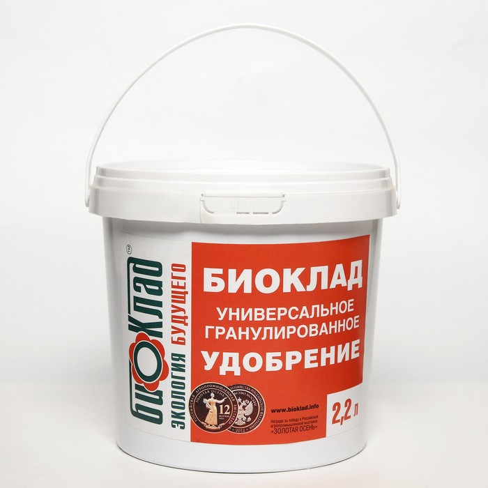 

Удобрение органическое гранулированное БИОКЛАД, 2,2 л