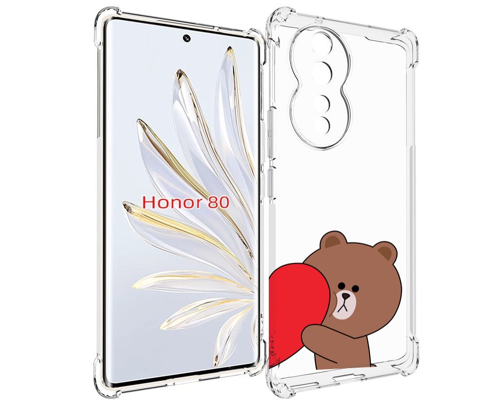 

Чехол MyPads медвежонок детский для Honor 80, Прозрачный, Tocco
