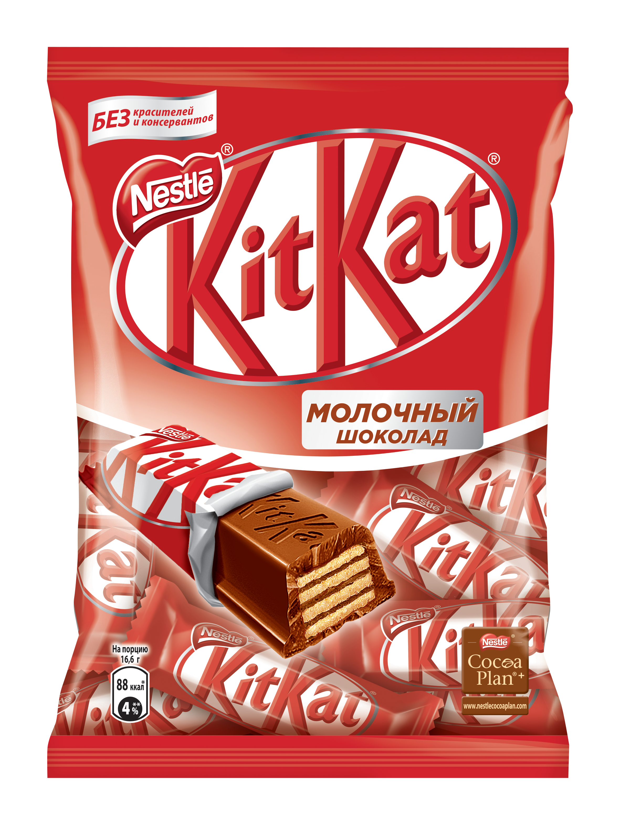 

Молочный шоколад Kit Kat с хрустящей вафлей 169 г