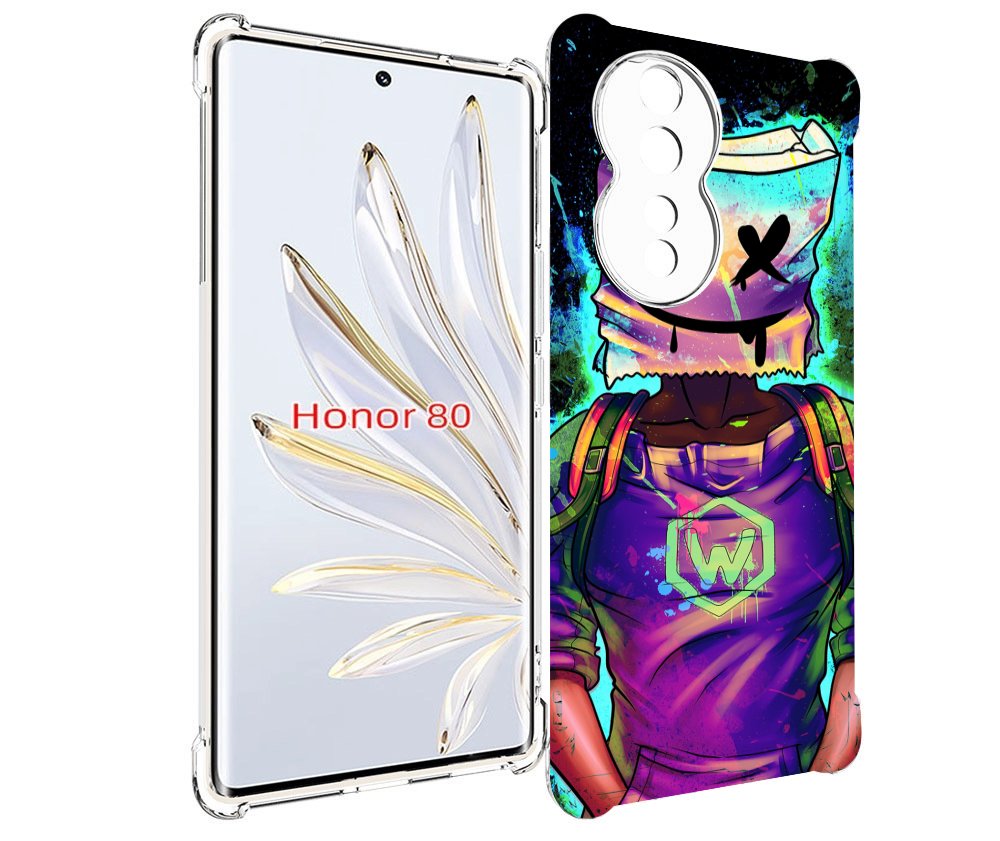 

Чехол MyPads маршмеллоу-глитч для Honor 80, Прозрачный, Tocco