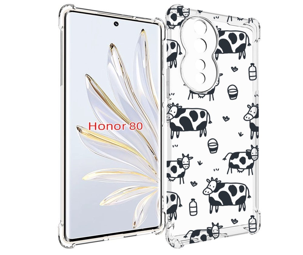 

Чехол MyPads маленькие-коровки для Honor 80, Прозрачный, Tocco