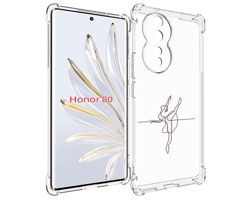 

Чехол MyPads маленькая-баллерина для Honor 80, Прозрачный, Tocco