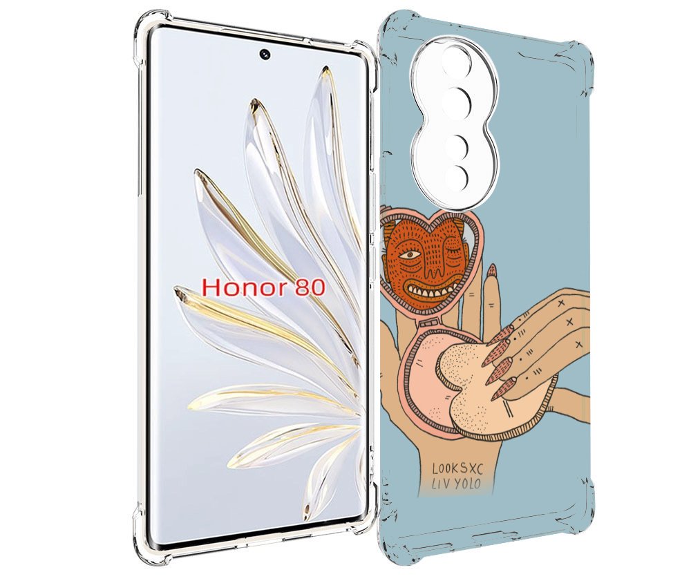 

Чехол MyPads макияж картинка женский для Honor 80, Прозрачный, Tocco
