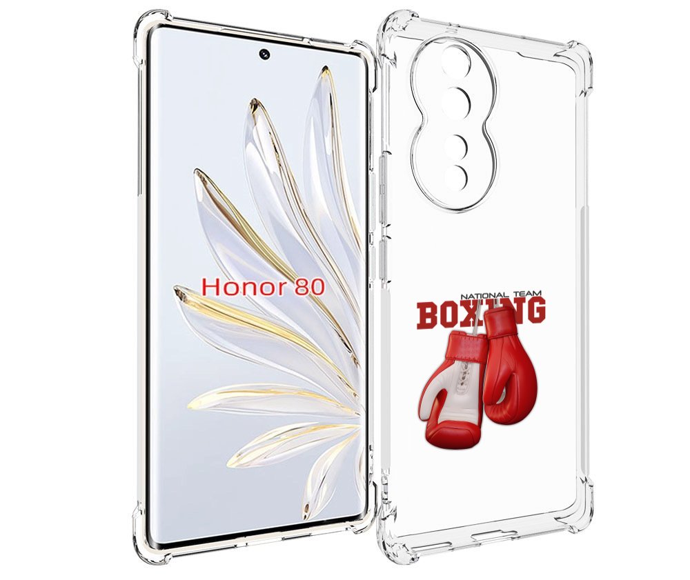 

Чехол MyPads боксерские перчатки для Honor 80, Прозрачный, Tocco