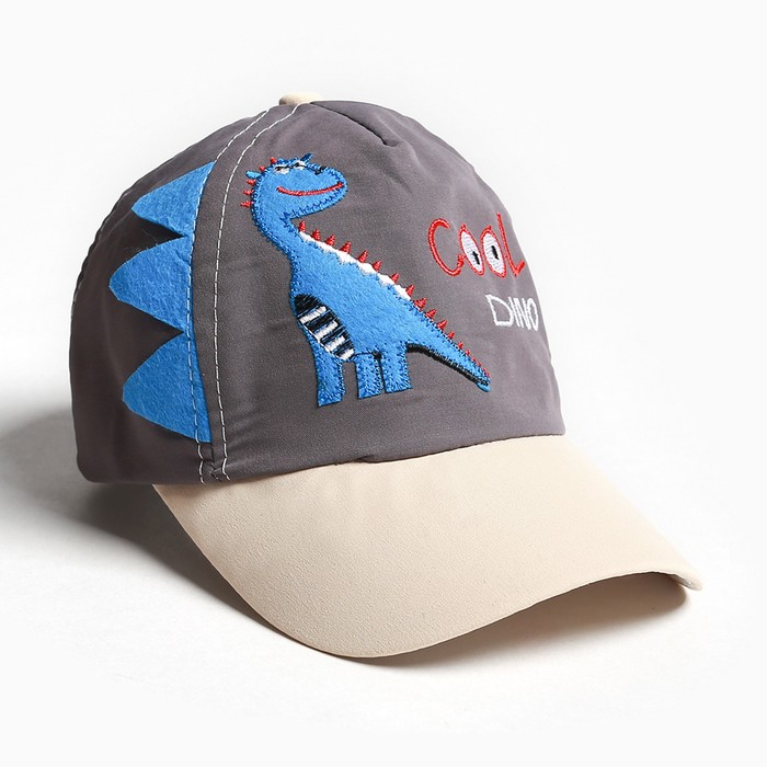 

Бейсболка детская MINAKU Dino, серый, 48-50, Dino