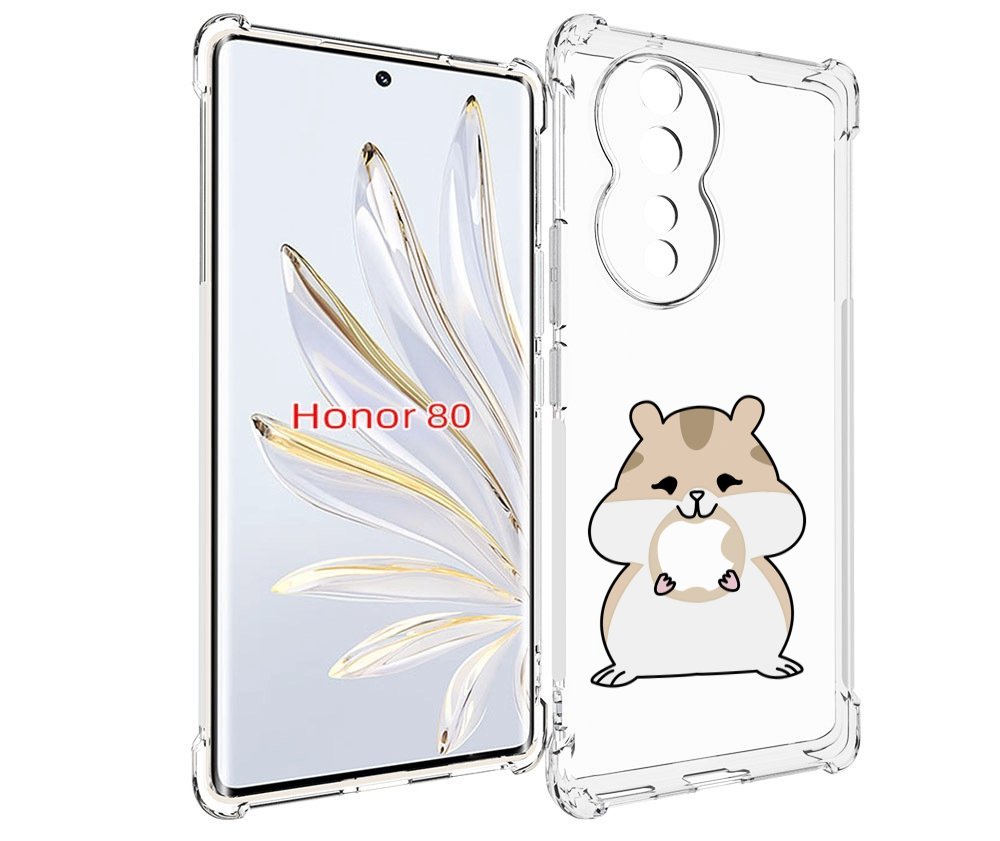 

Чехол MyPads любитель-яблок детский для Honor 80, Прозрачный, Tocco
