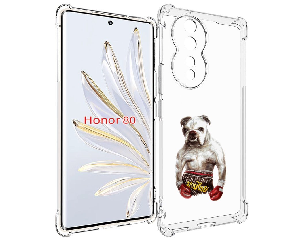 

Чехол MyPads боксер для Honor 80, Прозрачный, Tocco