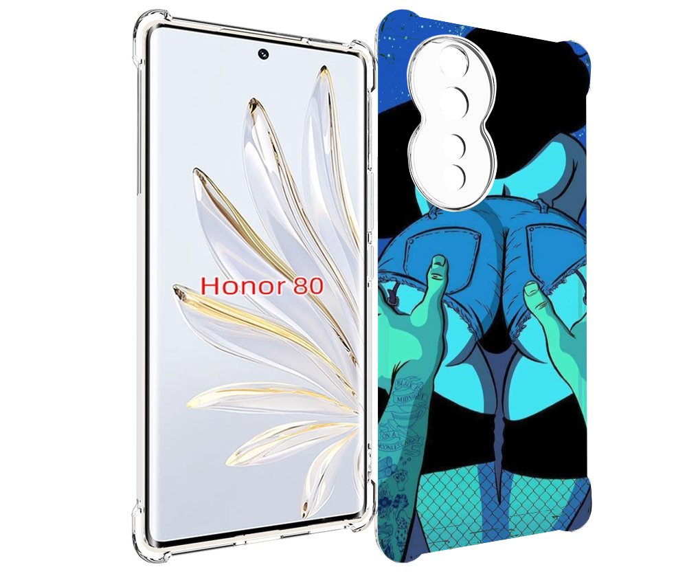

Чехол MyPads любитель потрогать для Honor 80, Прозрачный, Tocco