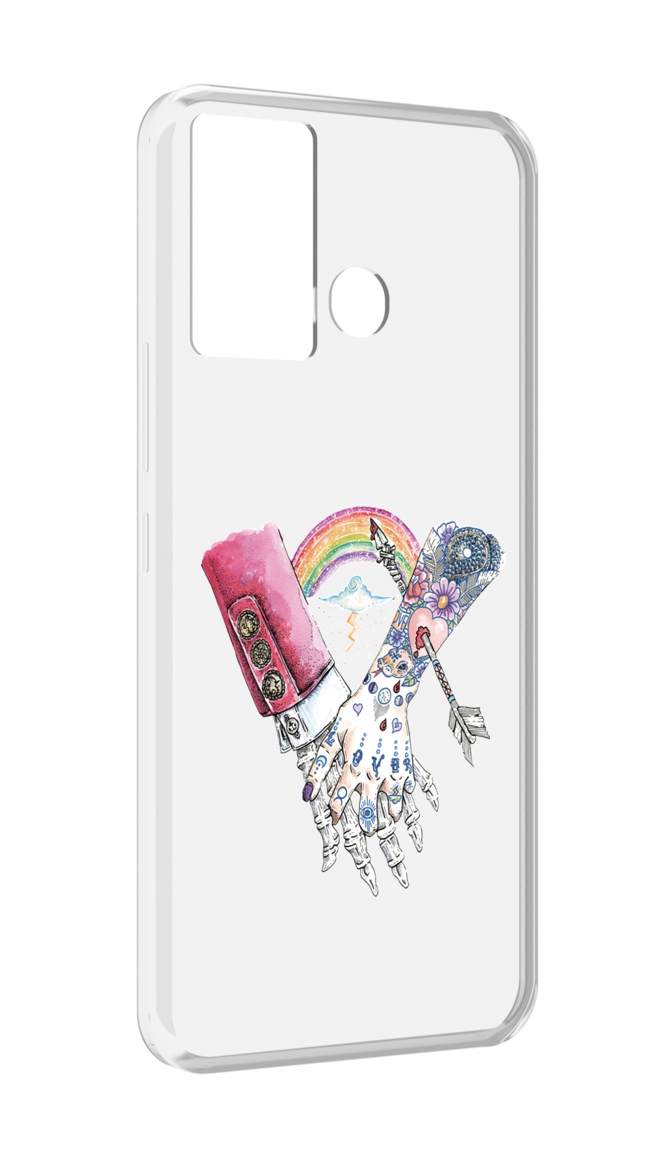 

Чехол MyPads абстракция руки в татуировках для Infinix Hot 12 Play, Прозрачный, Tocco