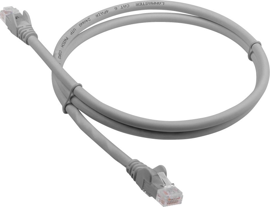 

Патч-корд Lanmaster RJ-45 - RJ-45 1.5м (LAN-PC45/U6-1.5-GY), Серый