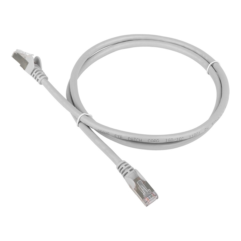 

Патч-корд Lanmaster RJ45 - RJ45 вилка-вилка 10м (LAN-PC45/S6A-10-GY) серый