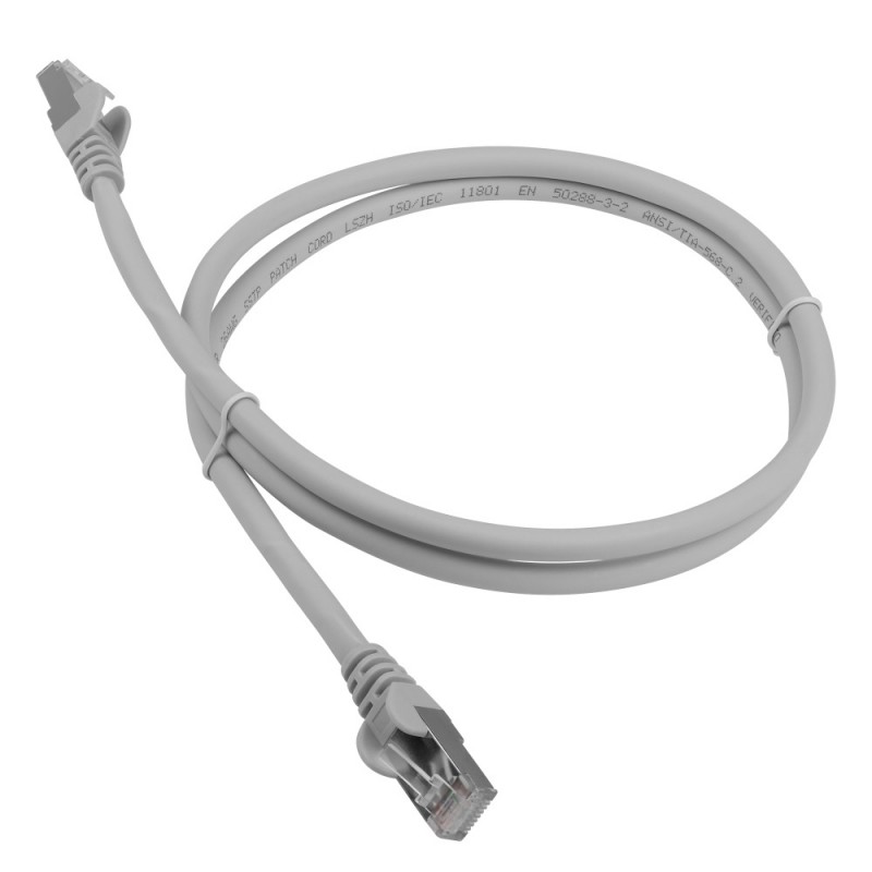 

Патч-корд Lanmaster RJ-45 - RJ-45 2м (LAN-PC45/S6-2.0-GY), Серый