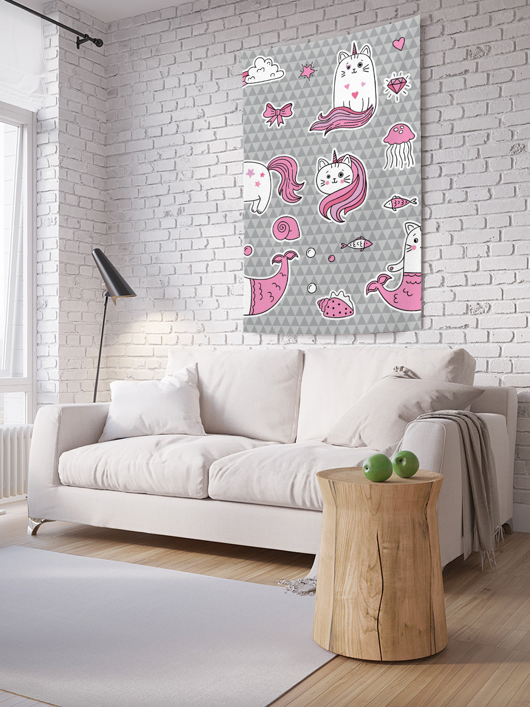 

Вертикальное фотопанно на стену JoyArty Волшебные коты 150x200 см, Волшебные коты