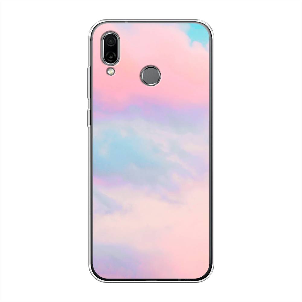фото Чехол awog "розовые облака" для huawei honor play